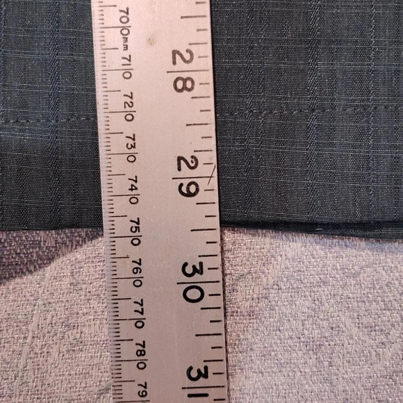 Denver Hayes Classic Fit Green/Gold Metallic Short Sleeve Shirt Size Medium - Picture 7 of 7